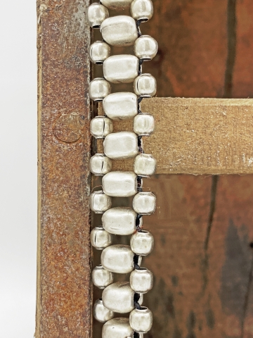 Dreireihiges Armband im Vintage-Stil "Rahe", versilbert